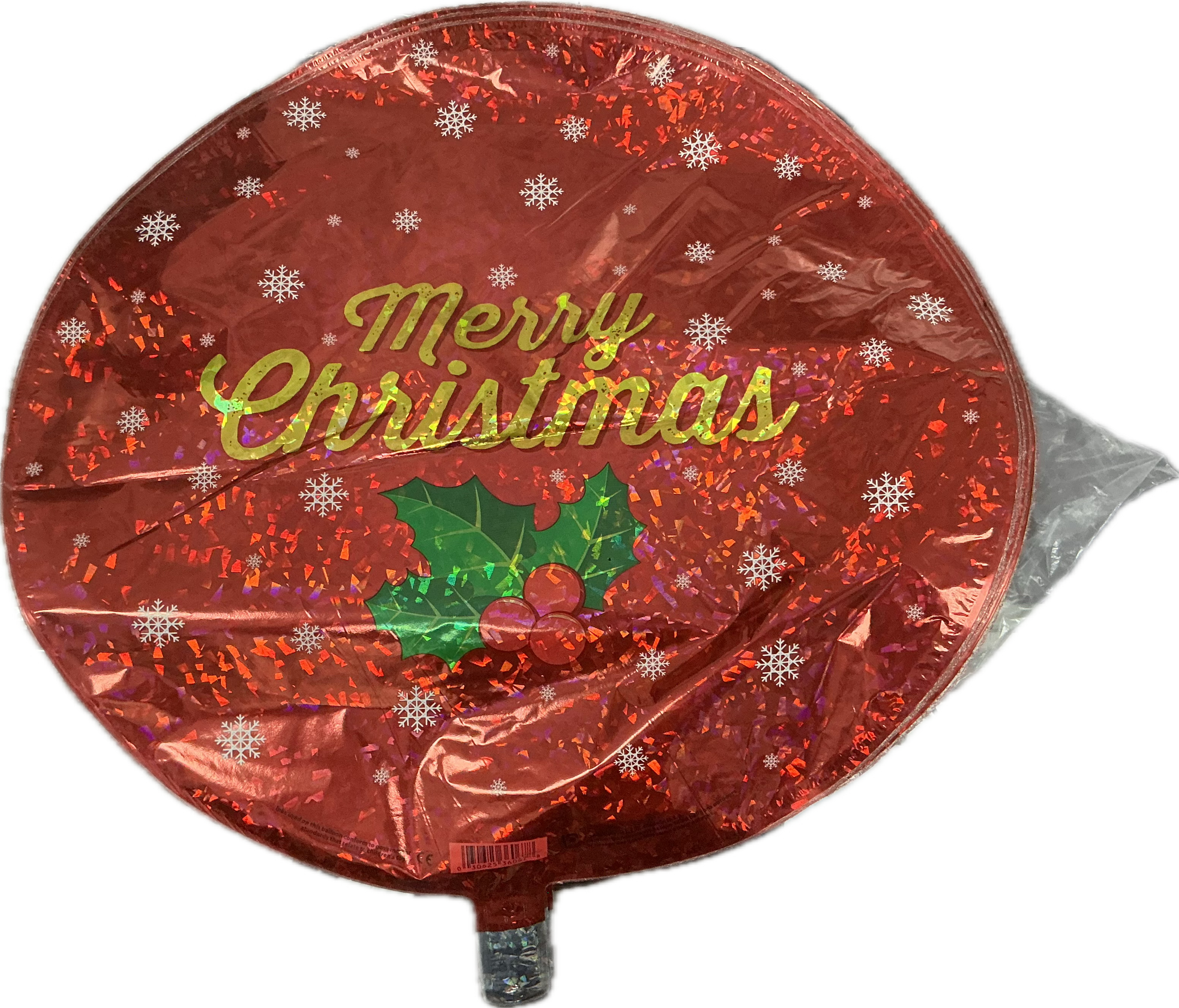 18"Merry Christmas Globe Balloon