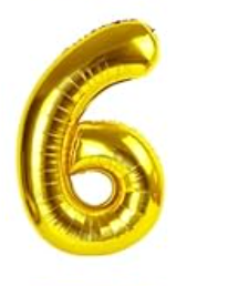Brother❤︎Sister Foil Balloons 13" Gold Numbers