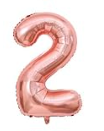 Prima Rose Gold  Number Balloons 16'