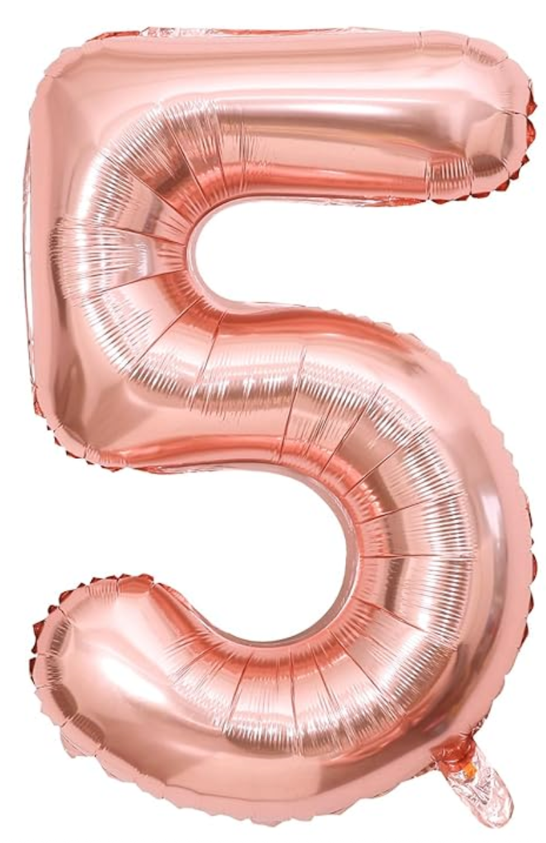 Prima Rose Gold  Number Balloons 16'