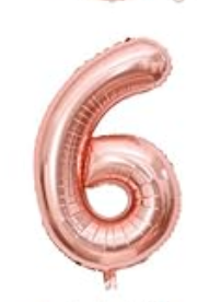 Prima Rose Gold  Number Balloons 16'