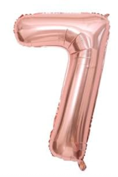 Prima Rose Gold  Number Balloons 16'
