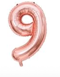 Prima Rose Gold  Number Balloons 16'